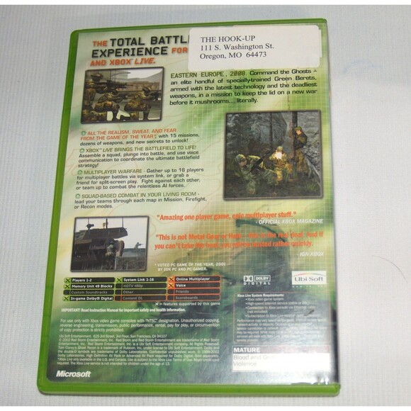 Tom Clancy's Ghost Recon (Microsoft Xbox, 2002) - Picture 3 of 3